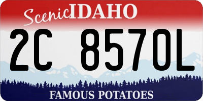ID license plate 2C8570L