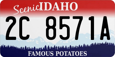 ID license plate 2C8571A