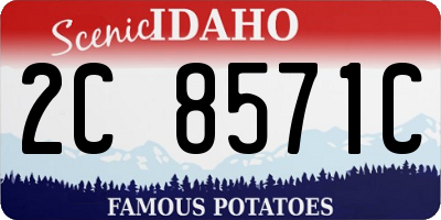 ID license plate 2C8571C