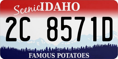 ID license plate 2C8571D