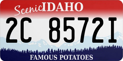 ID license plate 2C8572I