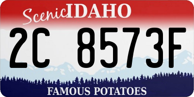 ID license plate 2C8573F