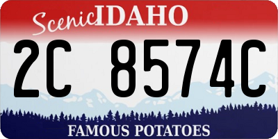 ID license plate 2C8574C