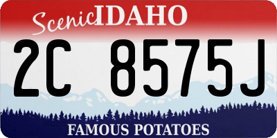 ID license plate 2C8575J