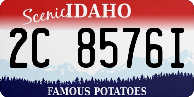 ID license plate 2C8576I