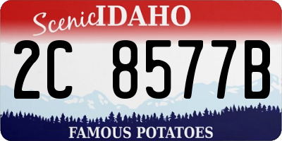 ID license plate 2C8577B