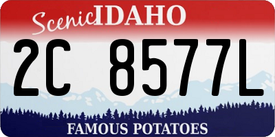ID license plate 2C8577L