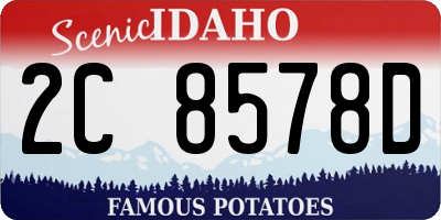 ID license plate 2C8578D