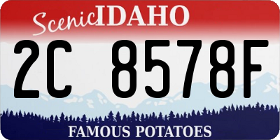 ID license plate 2C8578F
