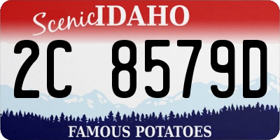 ID license plate 2C8579D