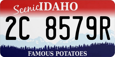 ID license plate 2C8579R