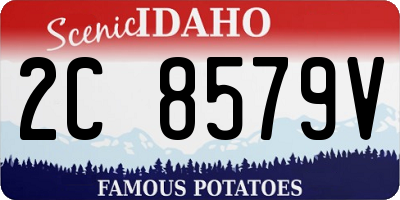 ID license plate 2C8579V