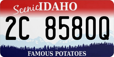 ID license plate 2C8580Q