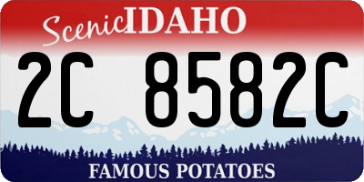 ID license plate 2C8582C