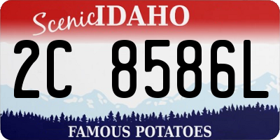 ID license plate 2C8586L