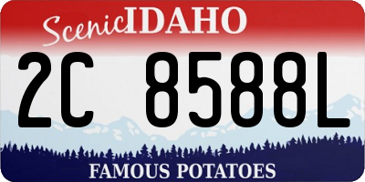 ID license plate 2C8588L