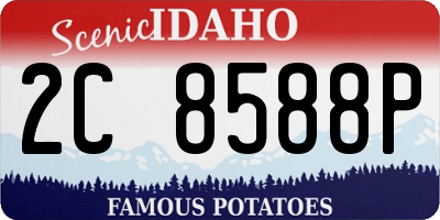 ID license plate 2C8588P