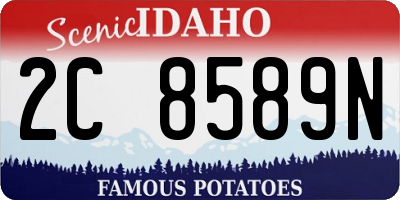 ID license plate 2C8589N