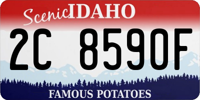 ID license plate 2C8590F