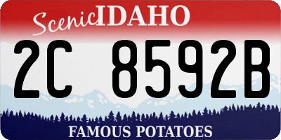 ID license plate 2C8592B