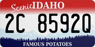 ID license plate 2C8592Q