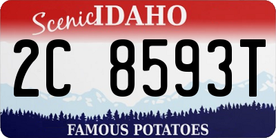 ID license plate 2C8593T