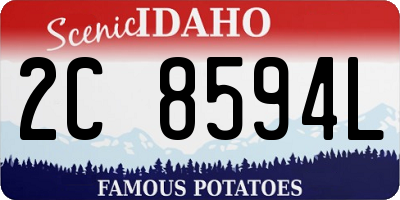 ID license plate 2C8594L