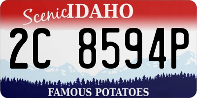 ID license plate 2C8594P