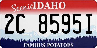ID license plate 2C8595I