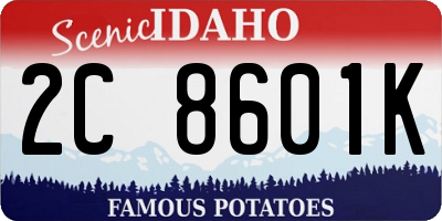 ID license plate 2C8601K