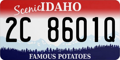 ID license plate 2C8601Q