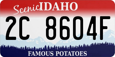 ID license plate 2C8604F