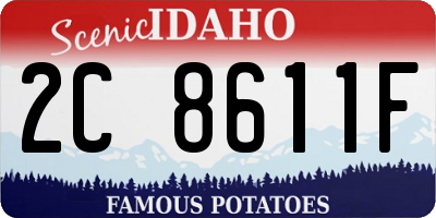 ID license plate 2C8611F