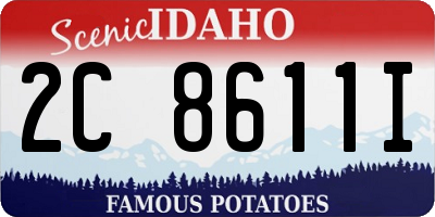 ID license plate 2C8611I