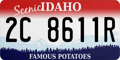ID license plate 2C8611R