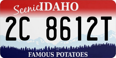 ID license plate 2C8612T