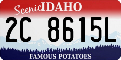 ID license plate 2C8615L