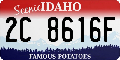 ID license plate 2C8616F
