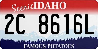 ID license plate 2C8616L