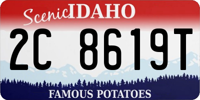 ID license plate 2C8619T