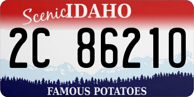 ID license plate 2C8621O