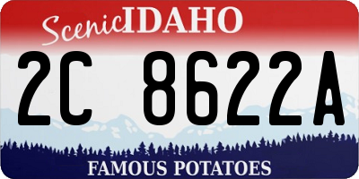 ID license plate 2C8622A