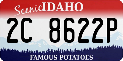 ID license plate 2C8622P