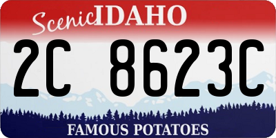 ID license plate 2C8623C