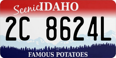 ID license plate 2C8624L