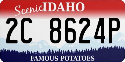 ID license plate 2C8624P
