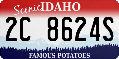 ID license plate 2C8624S