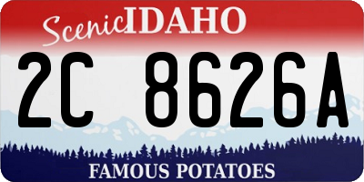 ID license plate 2C8626A