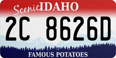 ID license plate 2C8626D
