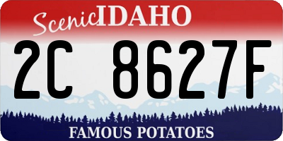 ID license plate 2C8627F